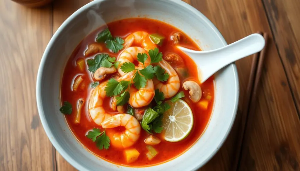 kenny's hot and sour seafood soup