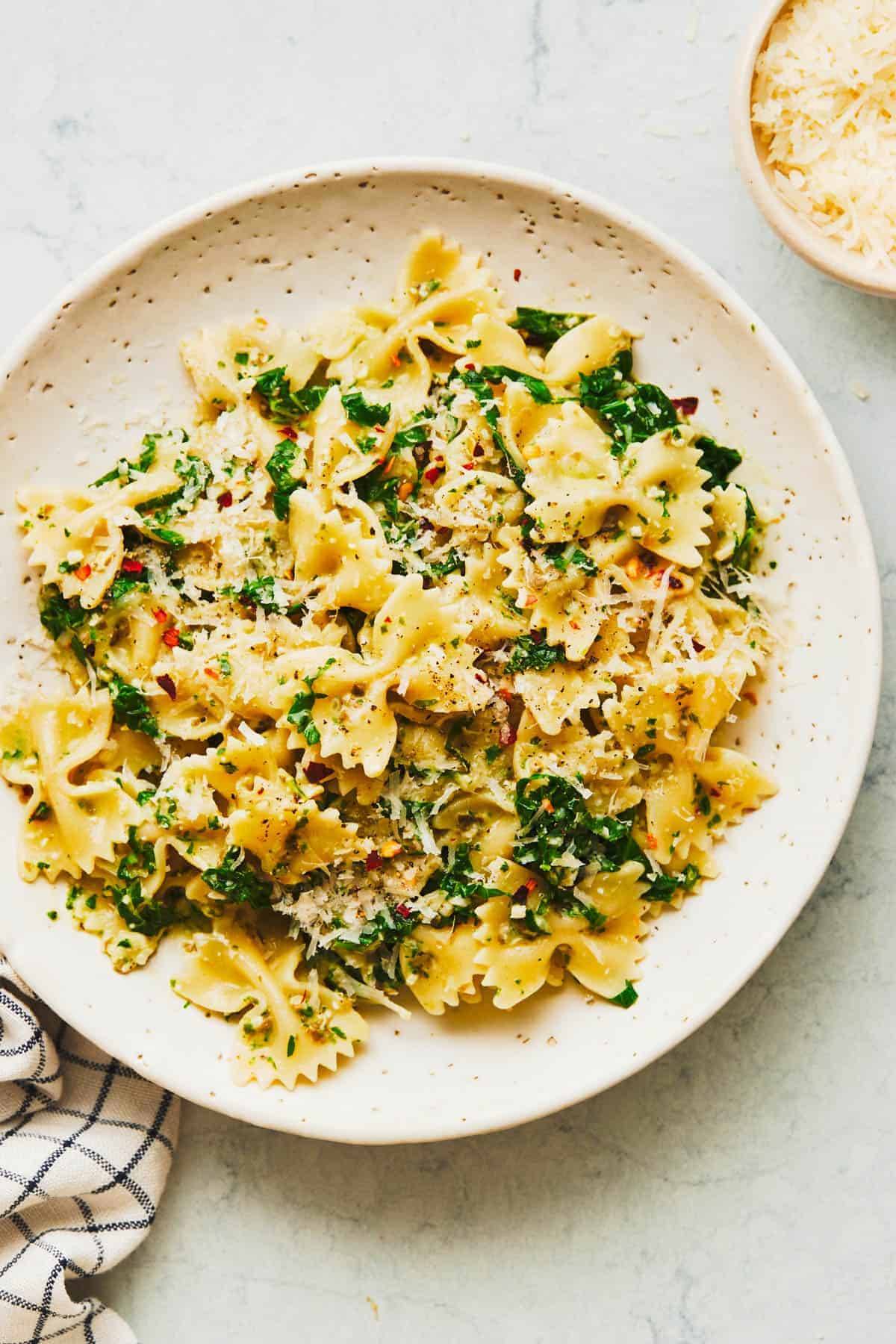 New Recipe Pasta with Creamy Kale Sauce