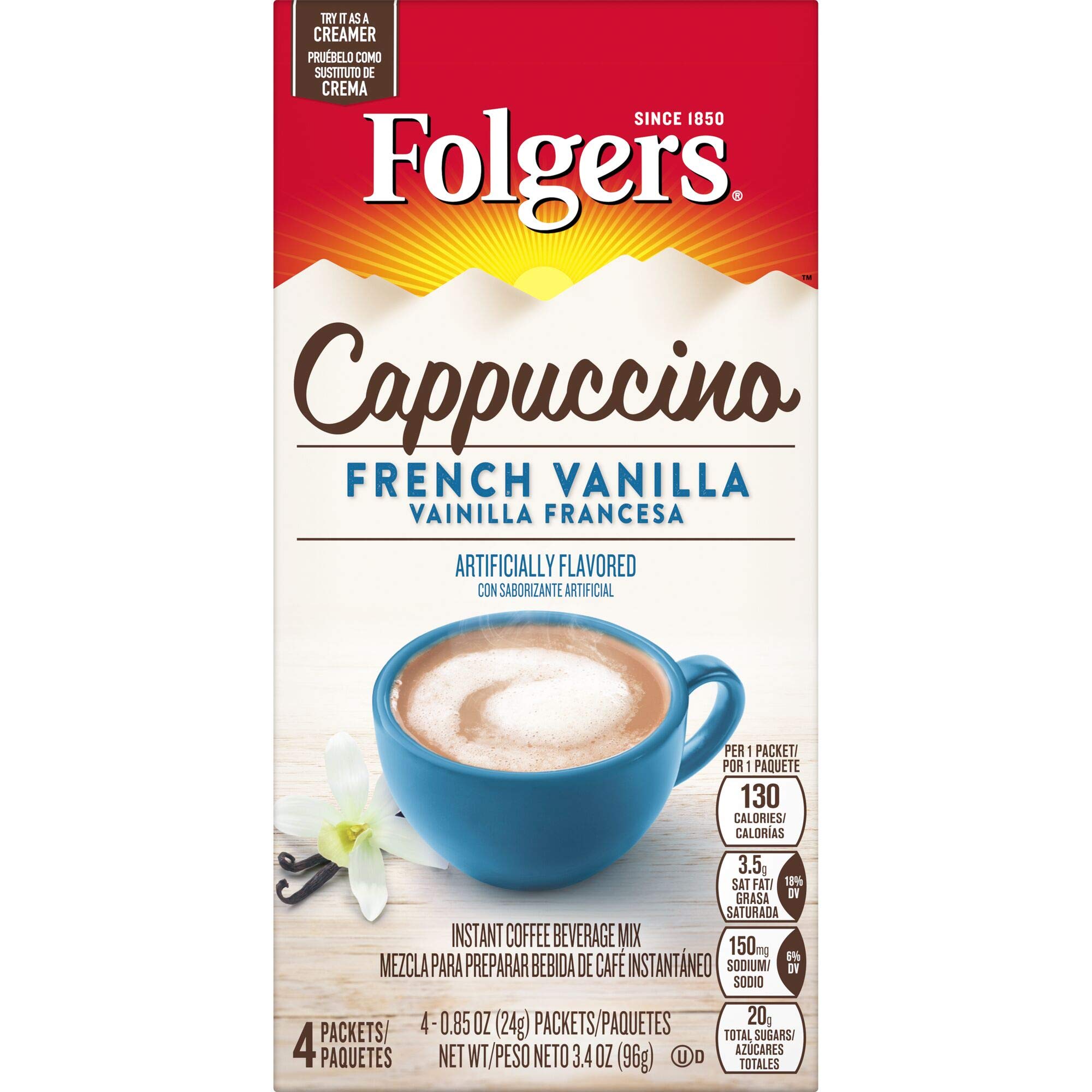 Indulge in Cappuccino French Vanilla Instant Coffee Mix – Perfect for Coffee Lovers