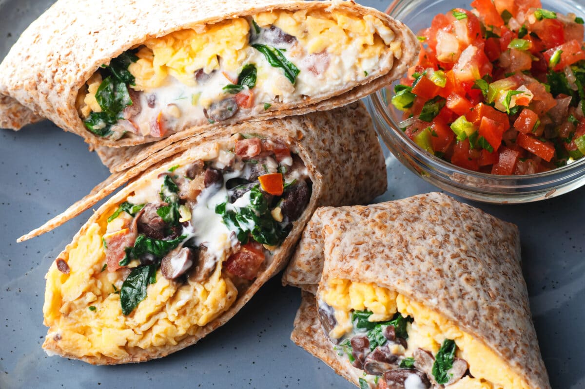 The Best Breakfast Burrito for Healthy Macros: Low-Calorie & High Protein