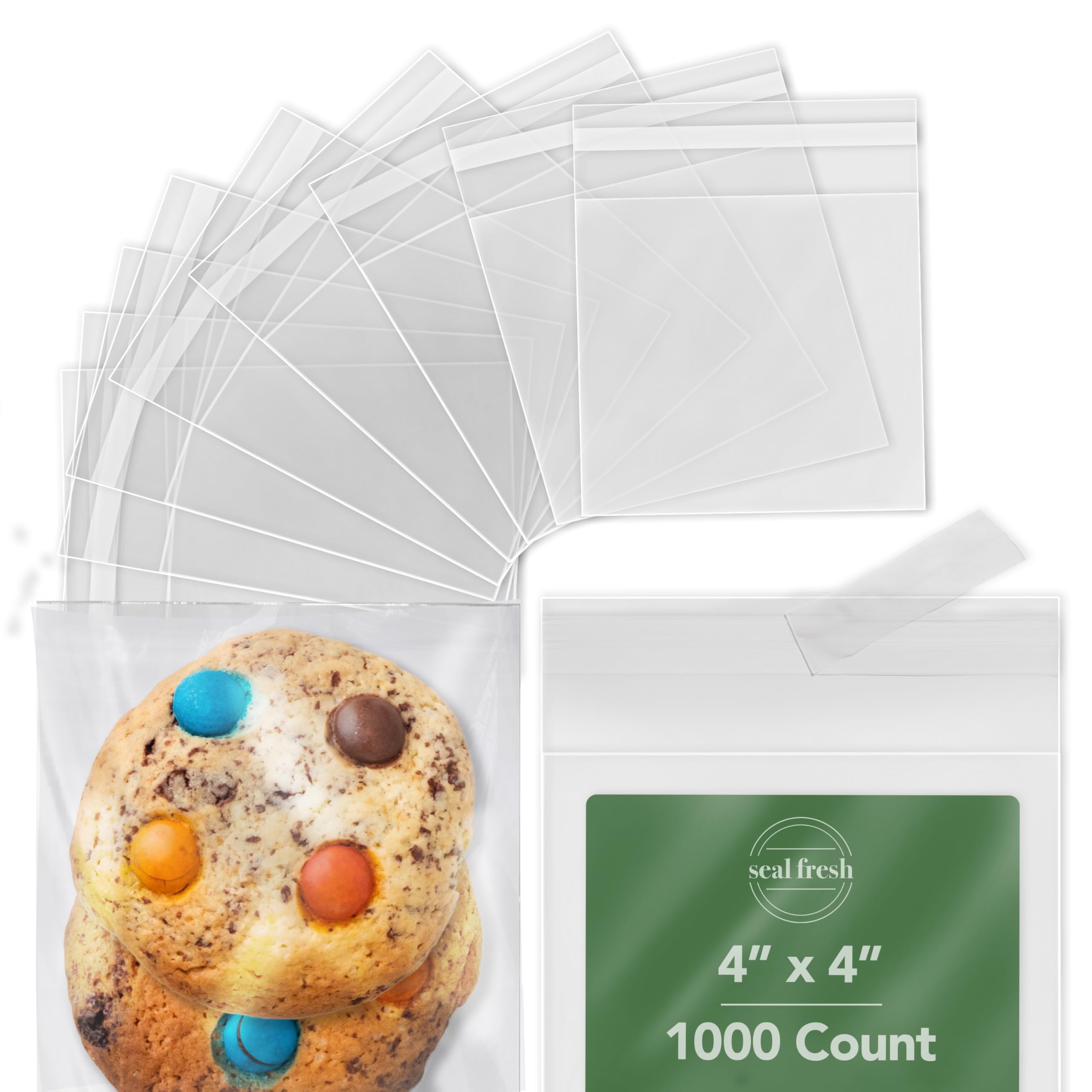 Premium Cookie Bags for Packaging – Self-Sealing & Clear Cellophane Treat Bags