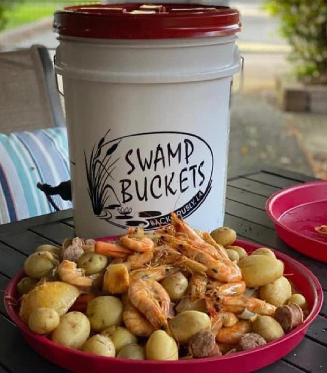 The Original Swamp Bucket Seafood Boiler: Ideal for Crawfish, Shrimp, and Crabs