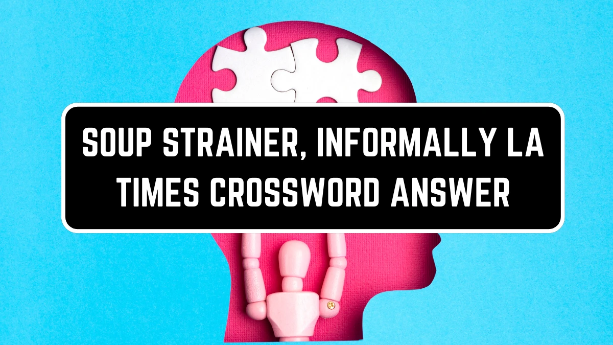 What is the Informal Answer to Soup Strainer in Crossword Puzzles?