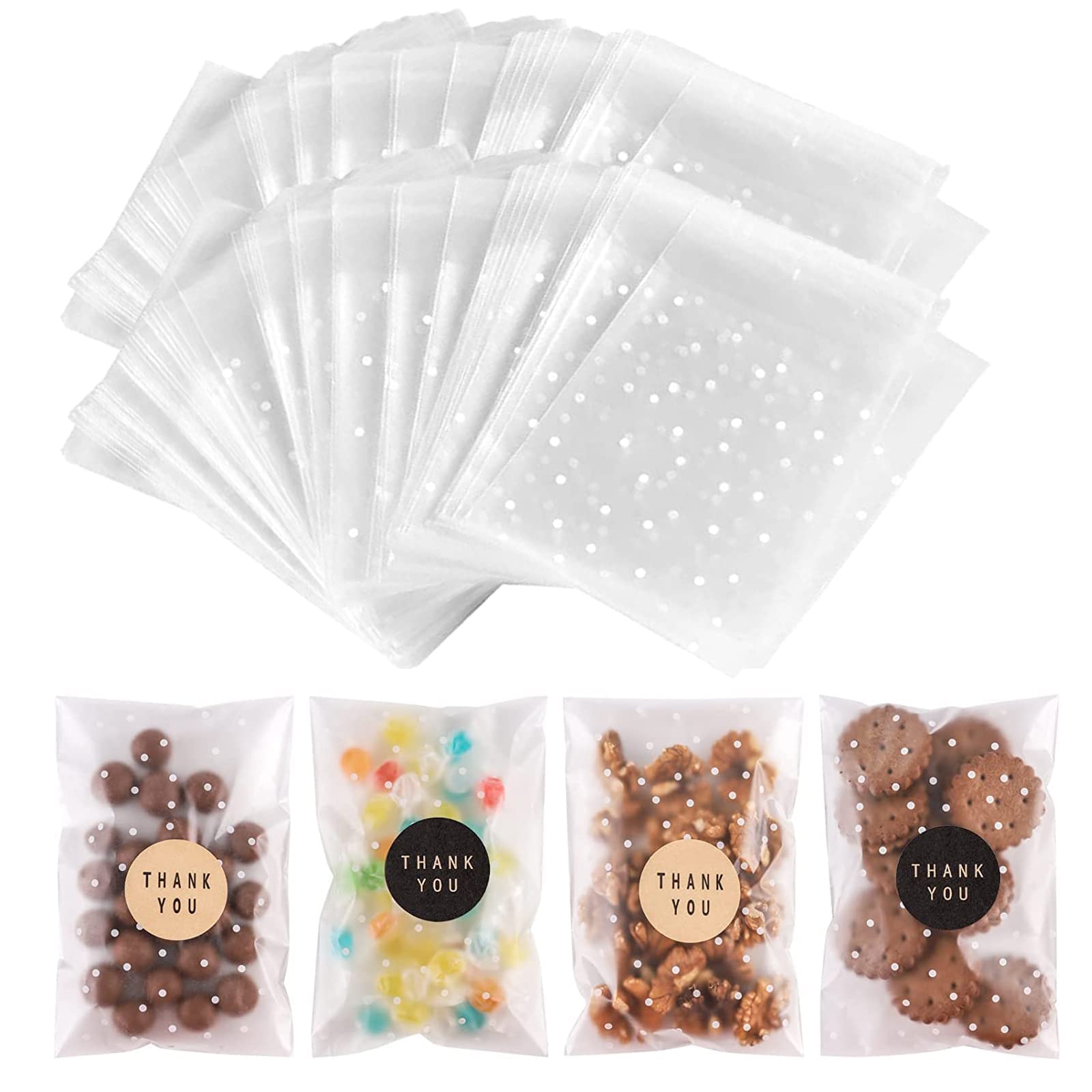 Premium Cookie Bags for Packaging – Self-Sealing & Clear Cellophane Treat Bags