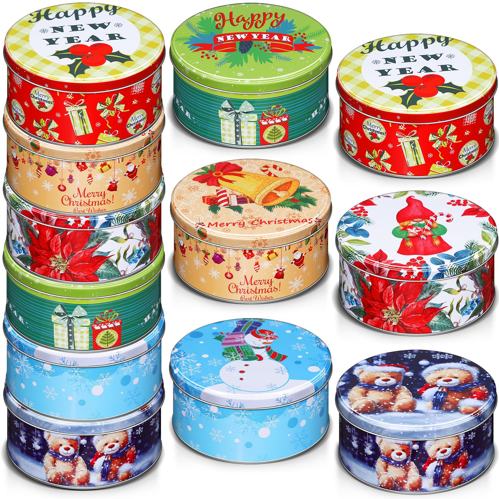 Shop Stylish Christmas Cookie Tins with Lids for Holiday Gifting