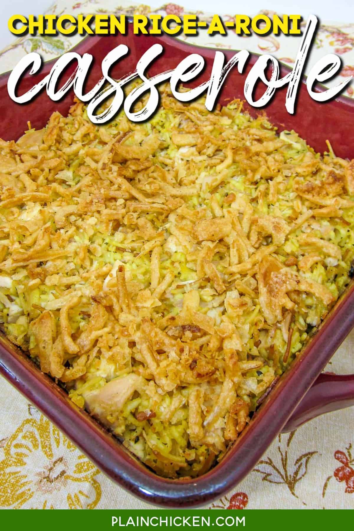 Delicious Chicken and Rice A Roni Casserole: A Simple One-Pot Meal