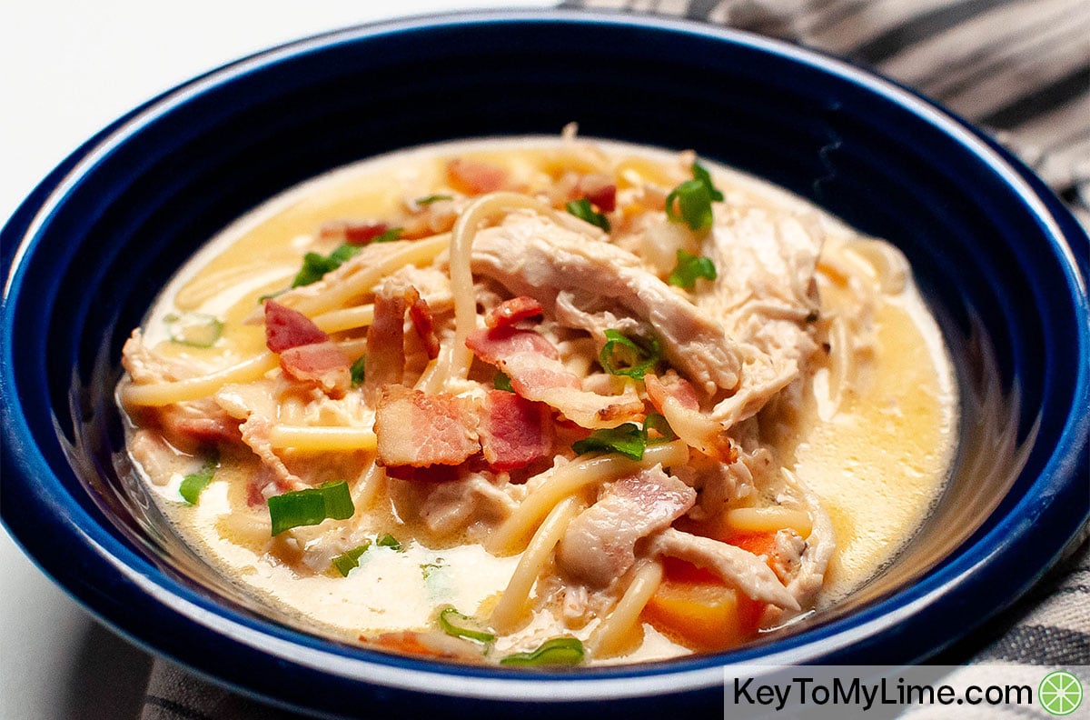 Crack Chicken Noodle Soup: A Flavorful, Hearty Dish with Chicken, Bacon & Ranch Seasoning