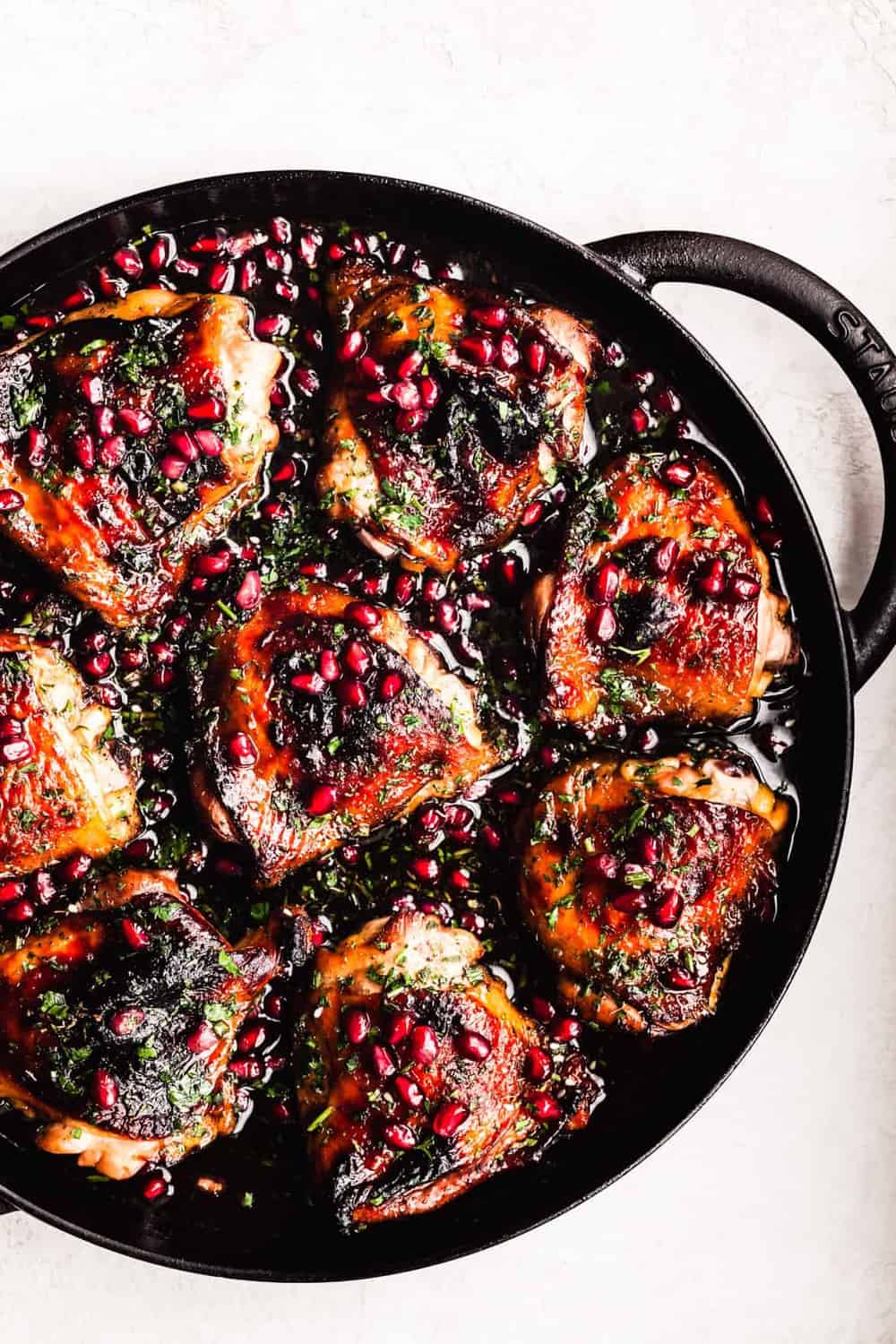 Spicy Crispy Pomegranate Chicken