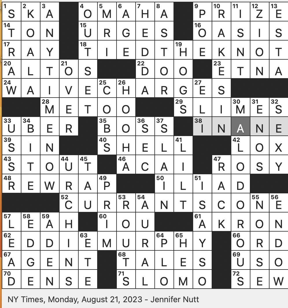 Hot ___ (Breakfast Side) Answer in NYT Crossword Puzzle