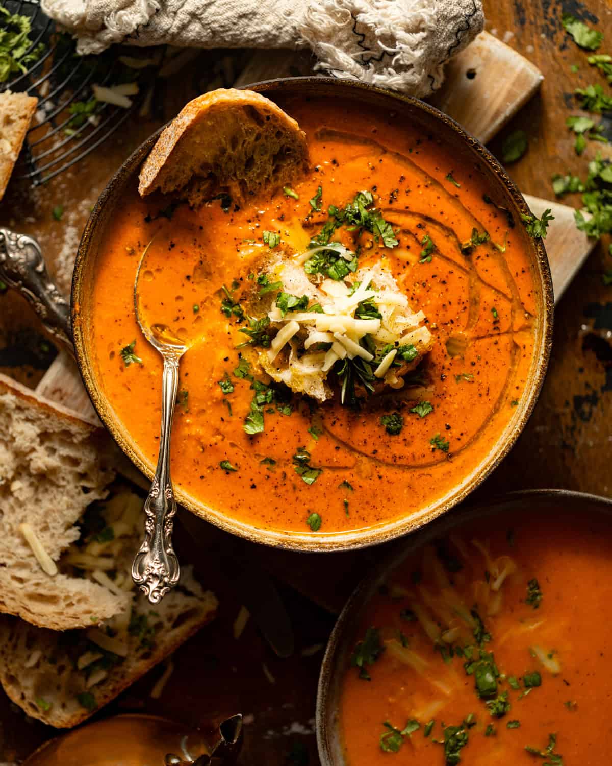 How to make roasted red pepper and gouda soup (simple recipe for beginners and very delicious)