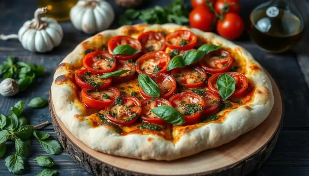 Chimichurri tomato pizza recipe, easy and delicious to make at home!