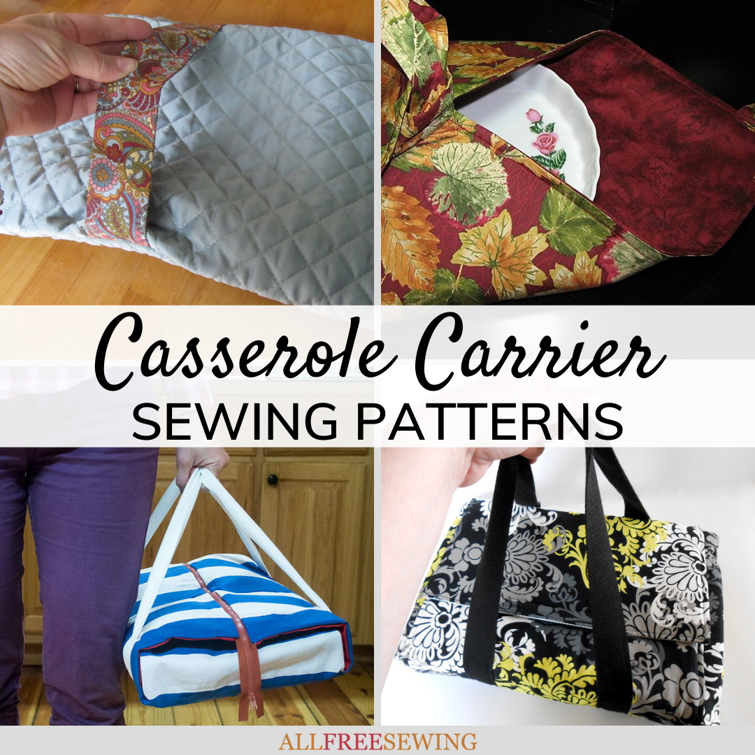 Easy casserole carrier sewing pattern: Make your own in no time!