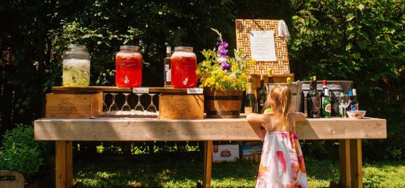 Outdoor Beverage Center Kit -  Perfect for Backyard Parties