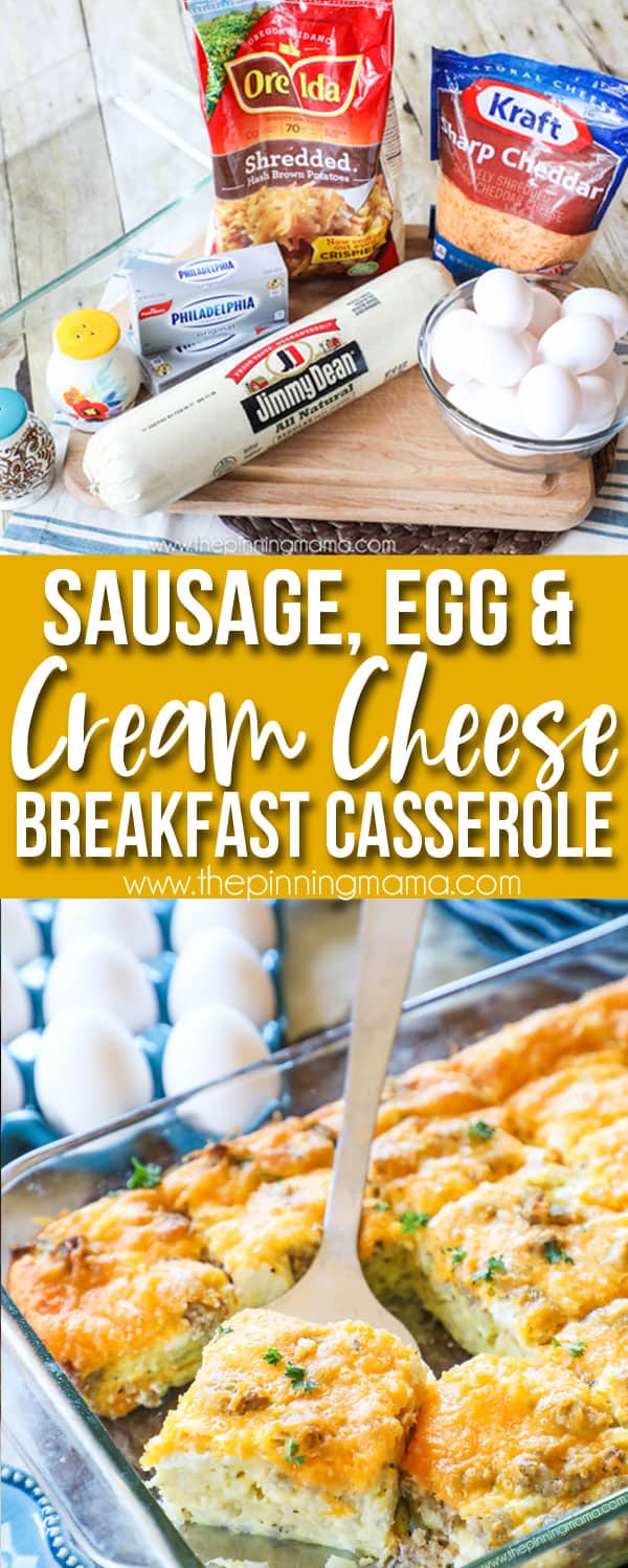 Sausage Casserole Cream Cheese Deliciousness (Quick Weeknight Dinner Ideas)