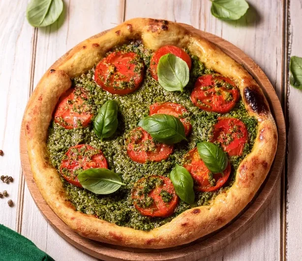 Chimichurri tomato pizza recipe, easy and delicious to make at home!